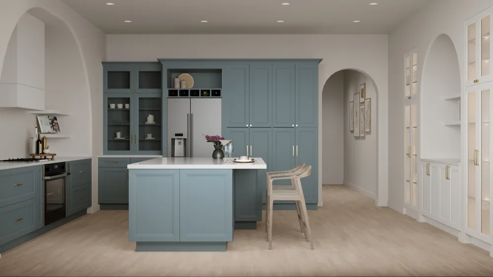 CNC Cabinetry — Sydney Adirondack blue kitchen